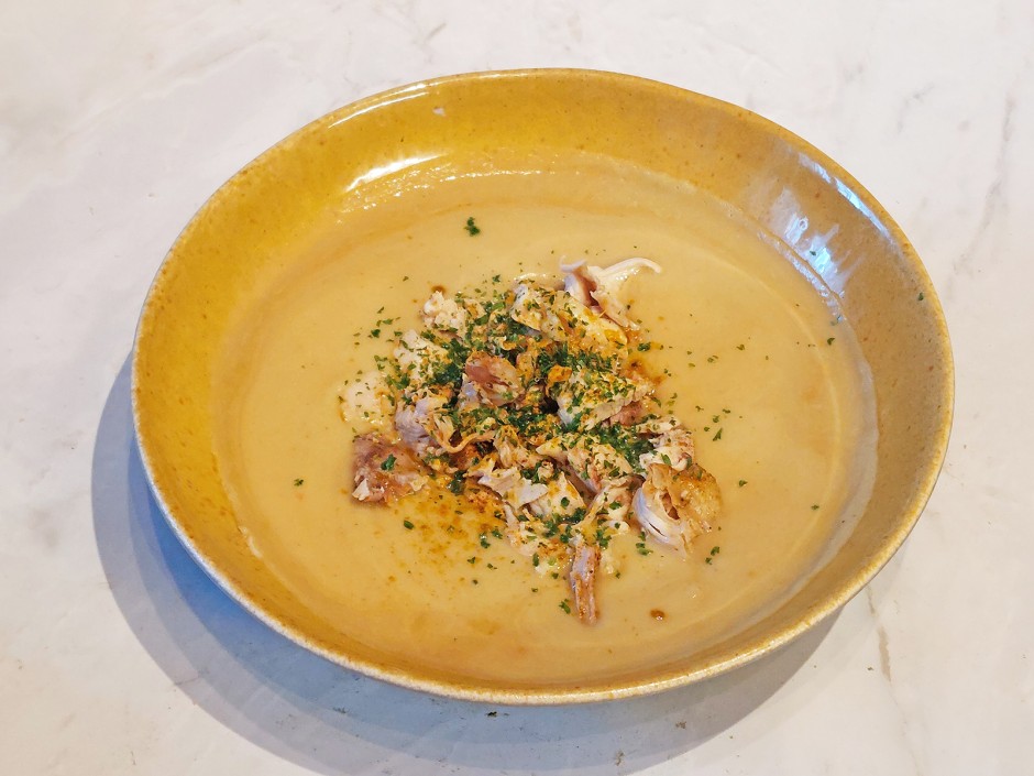 Karfiol-Kokos-Hühnersuppe