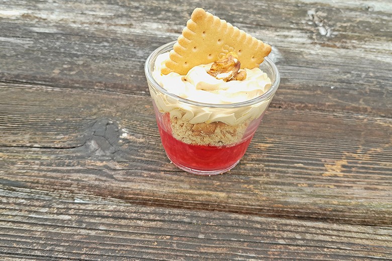 Himbeer-Kaffeedessert