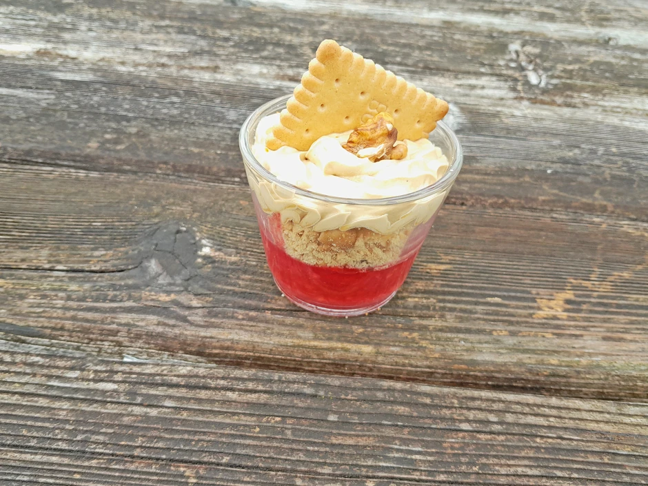 Himbeer-Kaffeedessert