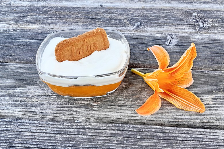 Marillen-Topfendessert