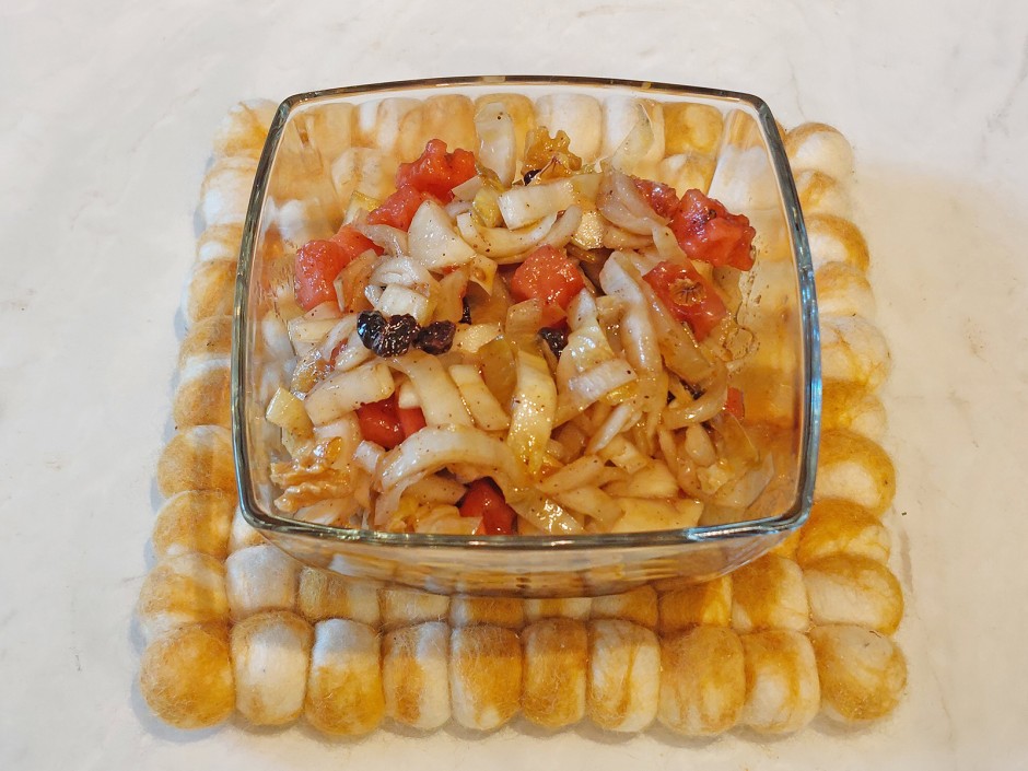 Chicoréesalat mit Melone
