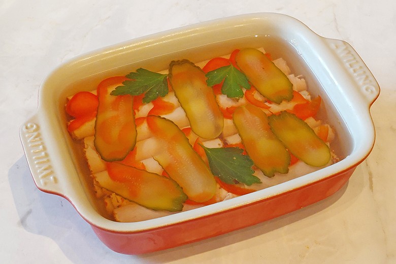Geselchtes in Aspik