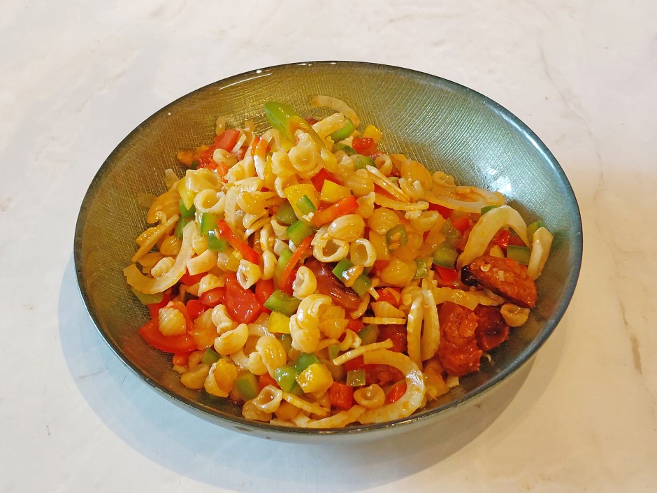 Nudel-Fenchel-Salat mit Chorizo