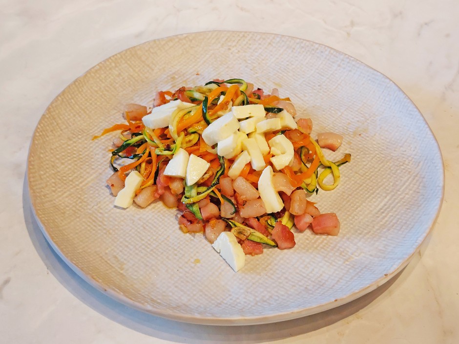 Bunte Gemüse-Spaghetti