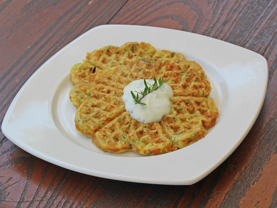 Zucchiniwaffeln