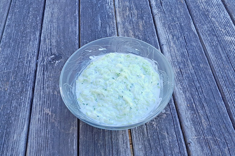 Gurkensalat mit Joghurt