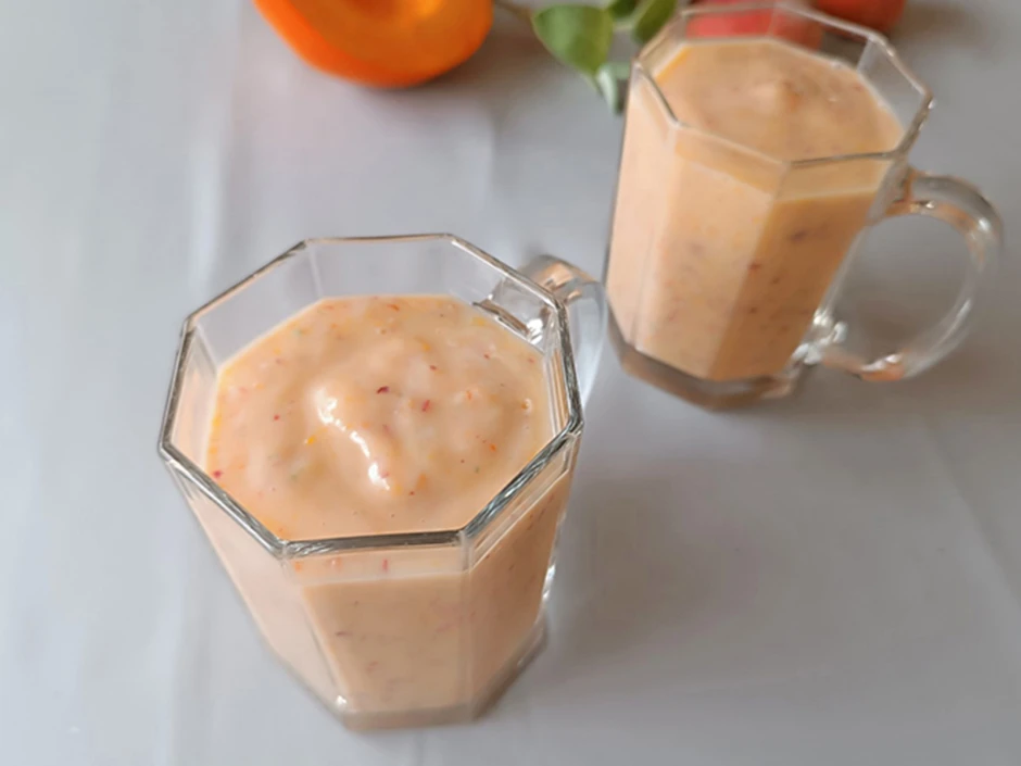 Pfirsich-K&uuml;rbis-Smoothie