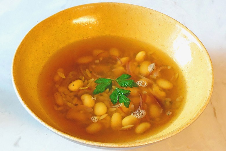 Bohnen-Nudel-Suppe