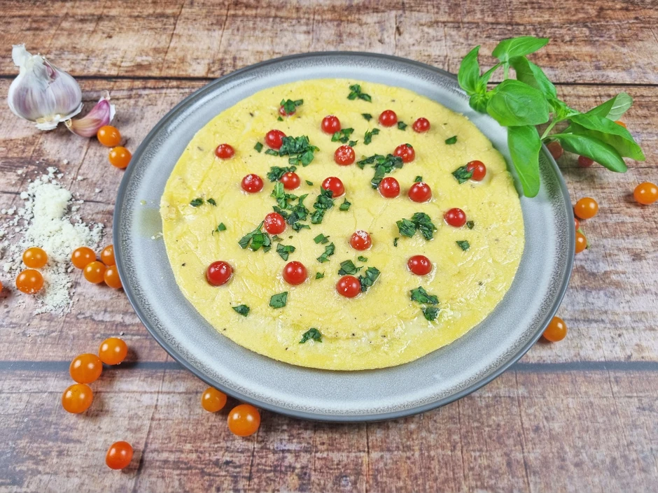 Palatschinken mit Johannisbeertomaten 