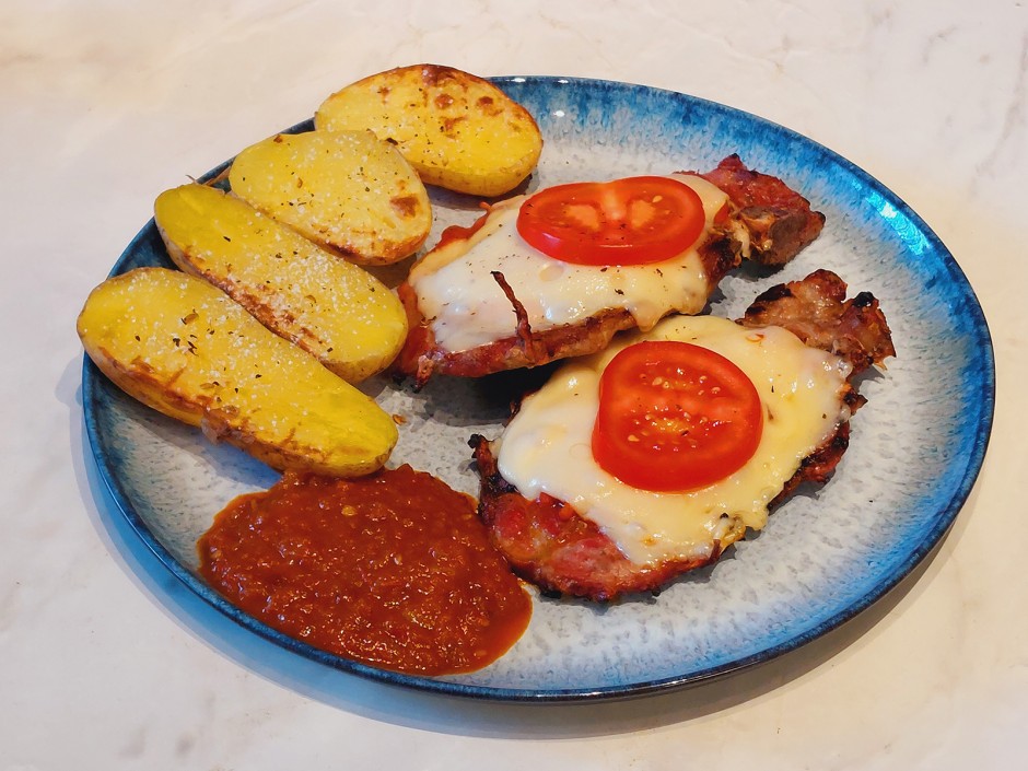 Emmentaler-Kotelett vom Grill