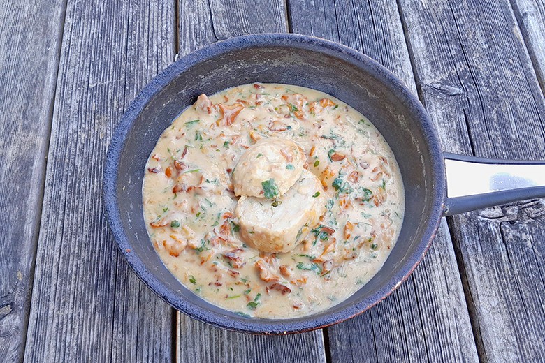 Eierschwammerlpfanne