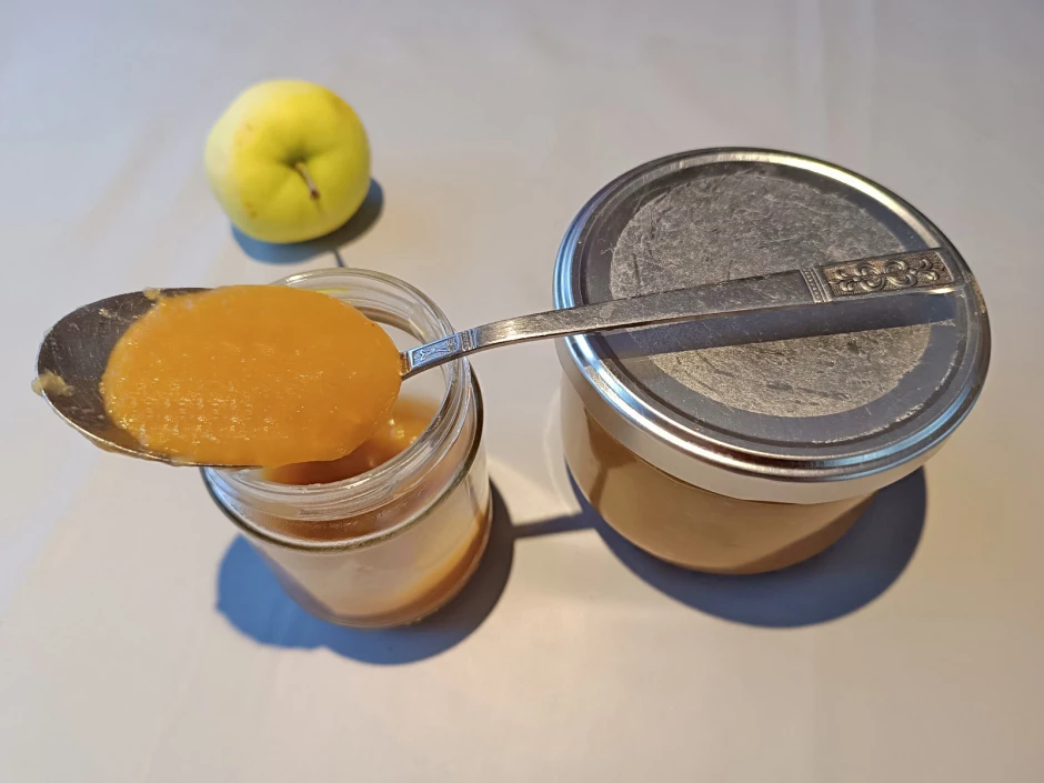 Apfelmus aus Klaräpfeln und Kokosblütenzucker
