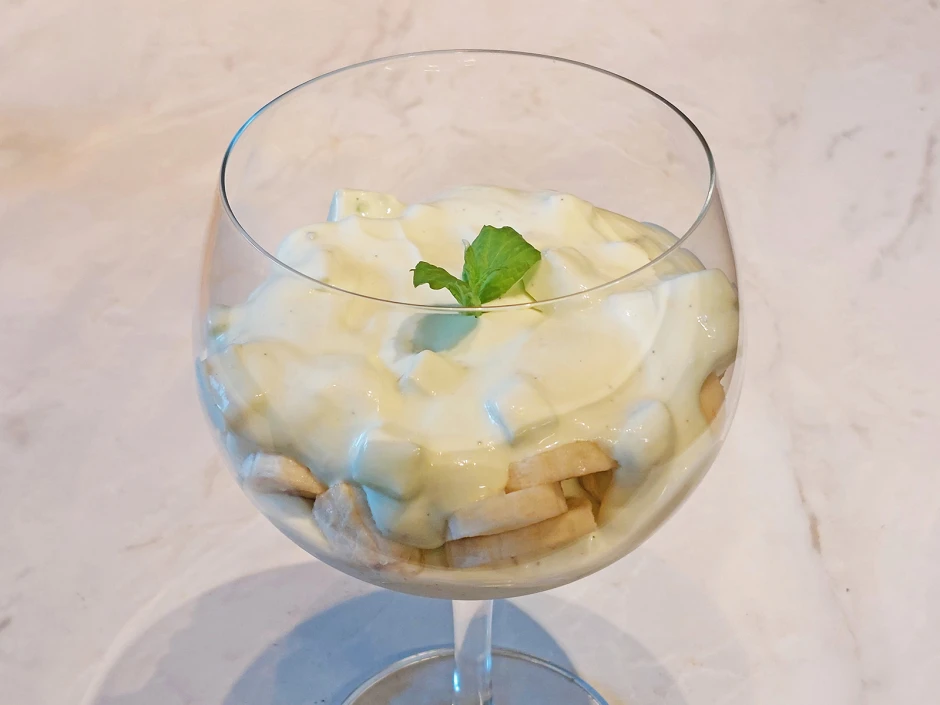 Melonen-Bananen-Dessert