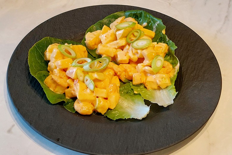 Garnelen-Birnen-Salat
