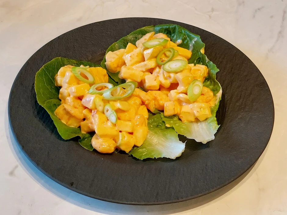Garnelen-Birnen-Salat