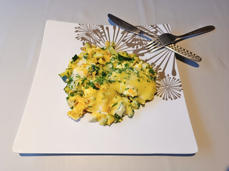 Zucchini-Eierspeis