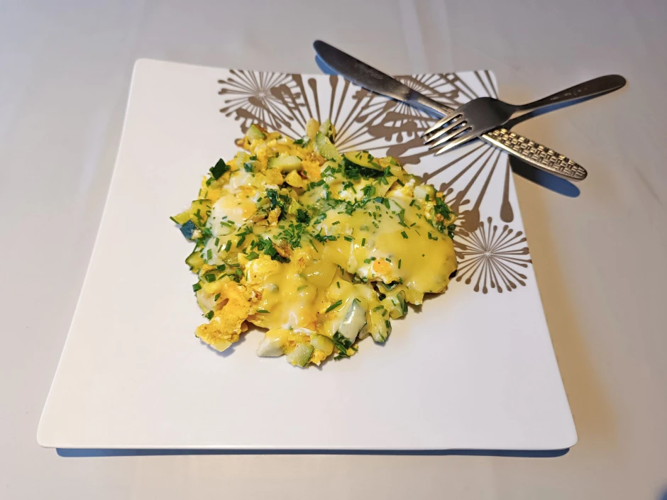 Zucchini-Eierspeis