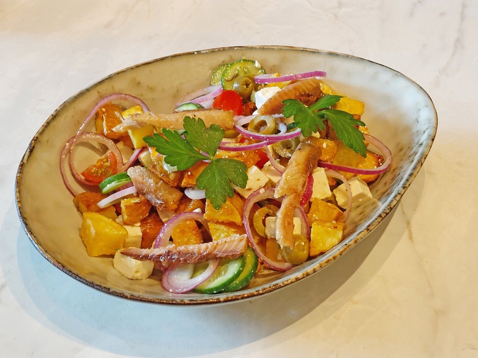 Griechischer Bratkartoffel-Salat