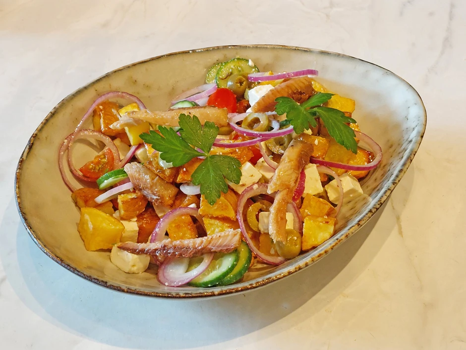 Griechischer Bratkartoffel-Salat