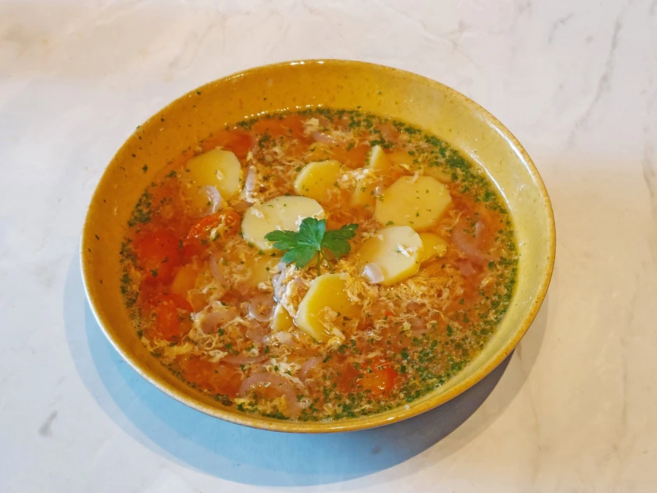 Kartoffel-Zwiebelsuppe