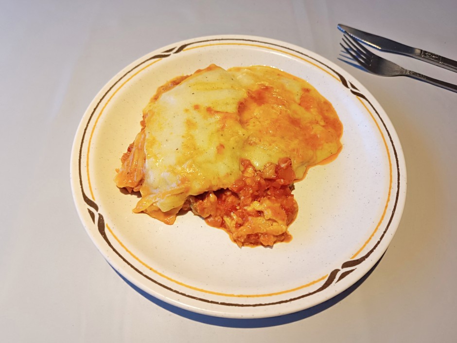 Kürbislasagne aus dem Camping-Backofen