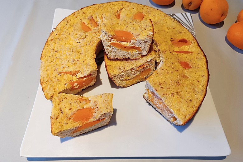 Low-Carb Marillenkuchen aus dem Camping-Backofen