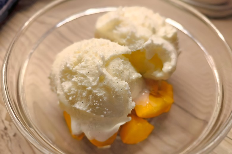 Vanilleeis - fettarm und zuckerfrei