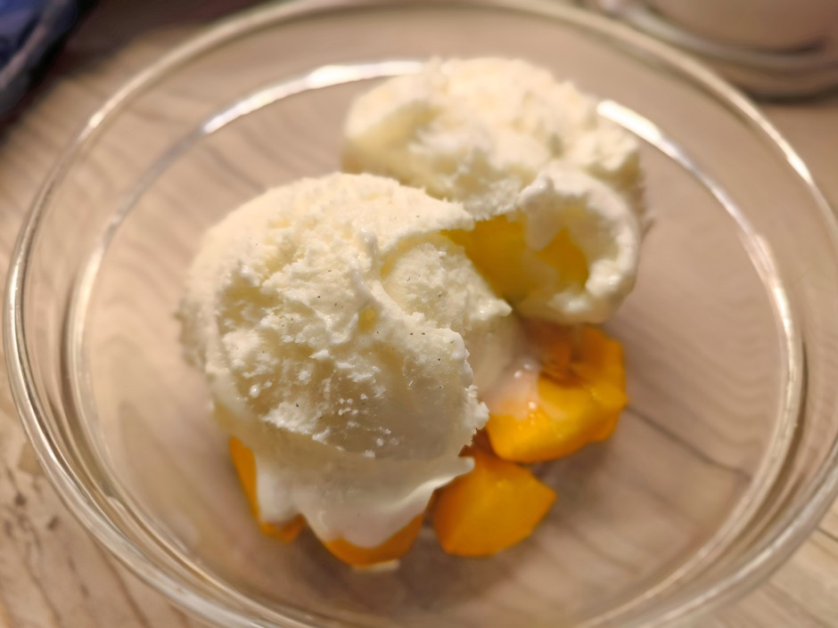 Vanilleeis - fettarm und zuckerfrei