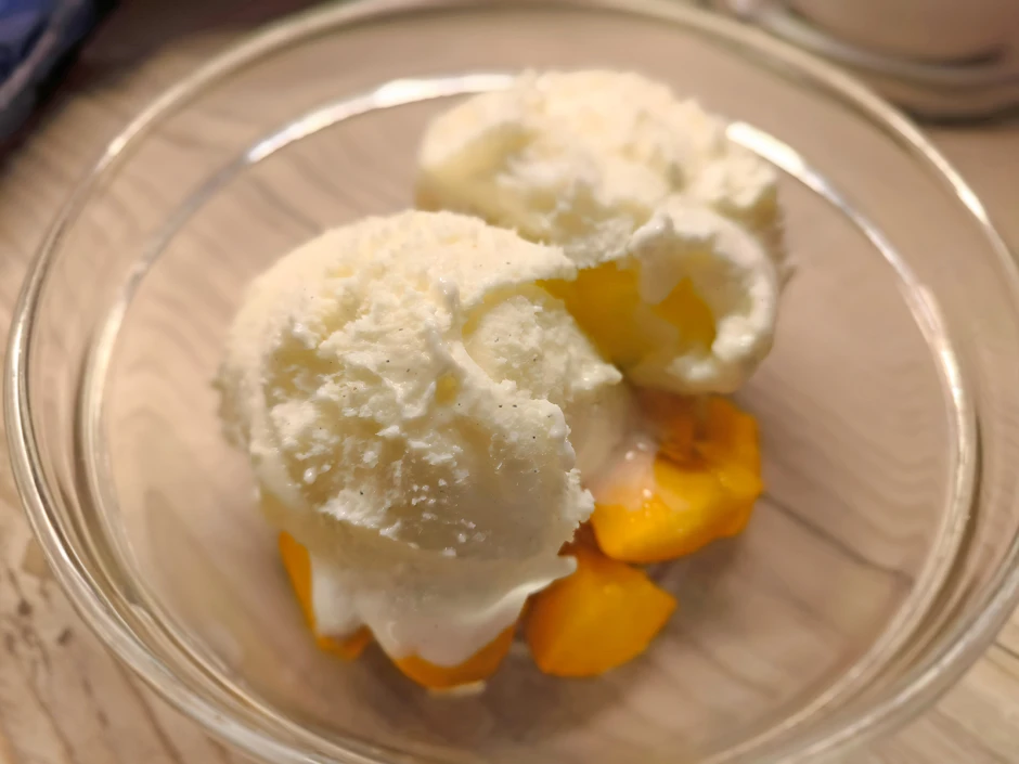 Vanilleeis - fettarm und zuckerfrei