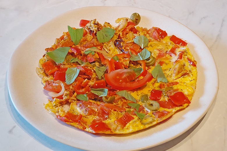 Tomaten-Paprika-Frittata