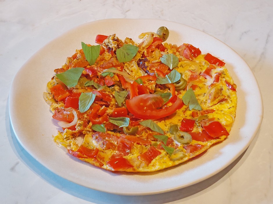 Tomaten-Paprika-Frittata