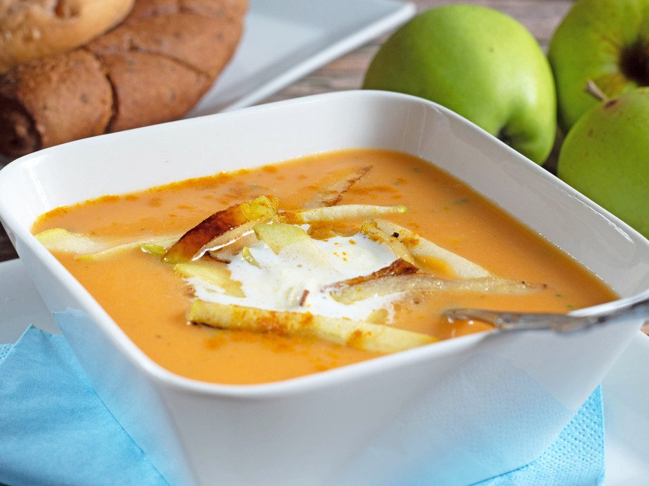 Apfel-Curry-Suppe