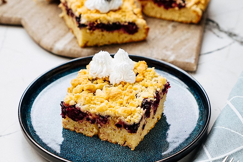 Brombeerkuchen mit Streusel