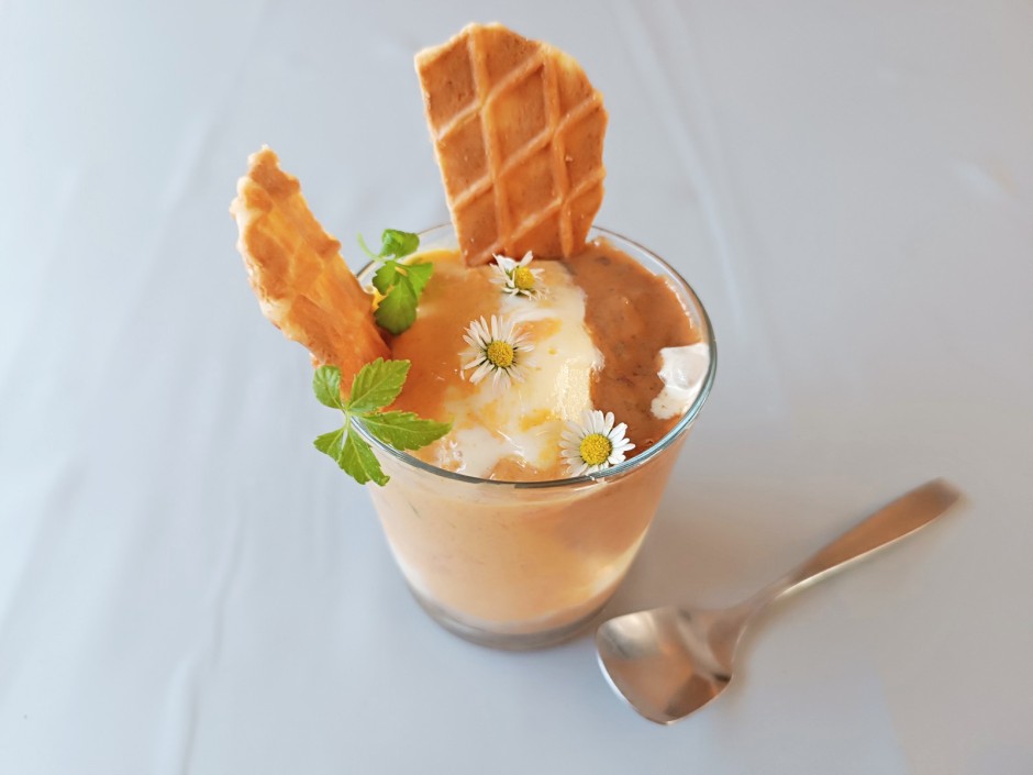 Eis mit Zwetschke und Marille