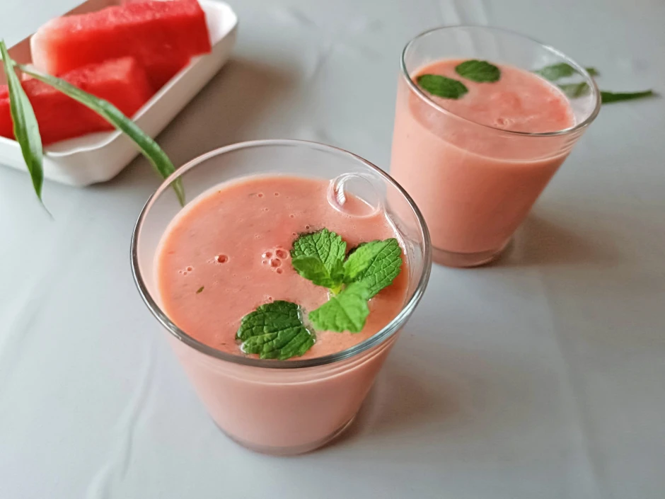 Melonen-Buttermilch-Shake