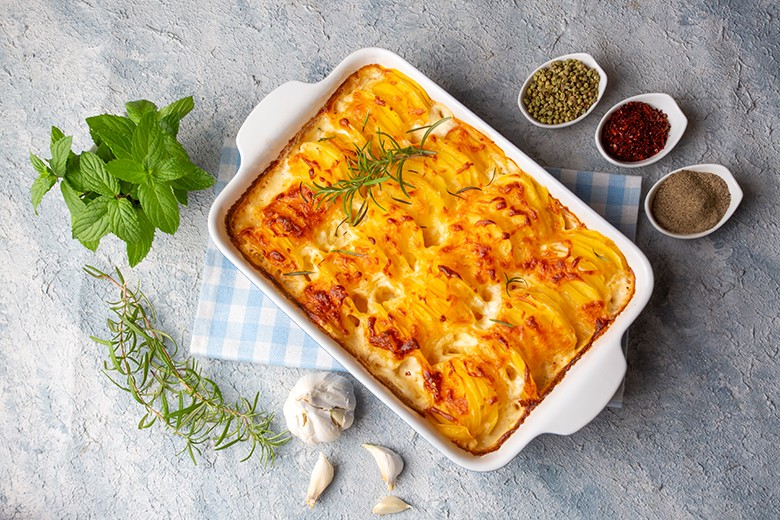 Kartoffelauflauf mit Faschiertem