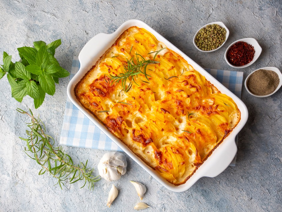 Kartoffelauflauf mit Faschiertem