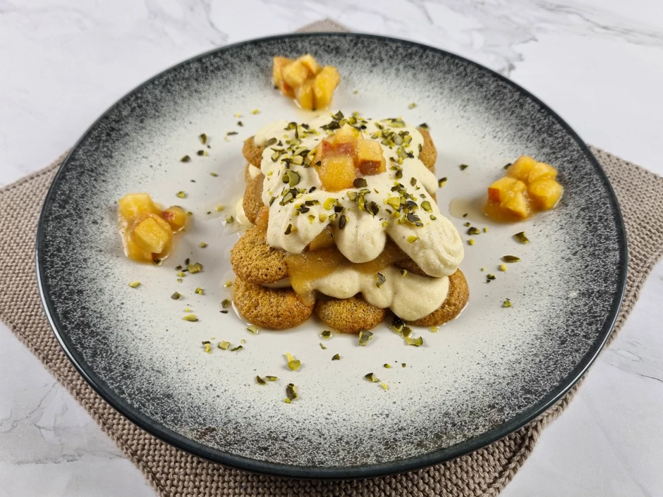 Kürbiskern-Apfel-Tiramisu