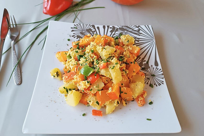 Kürbis-Paprika-Pfanne