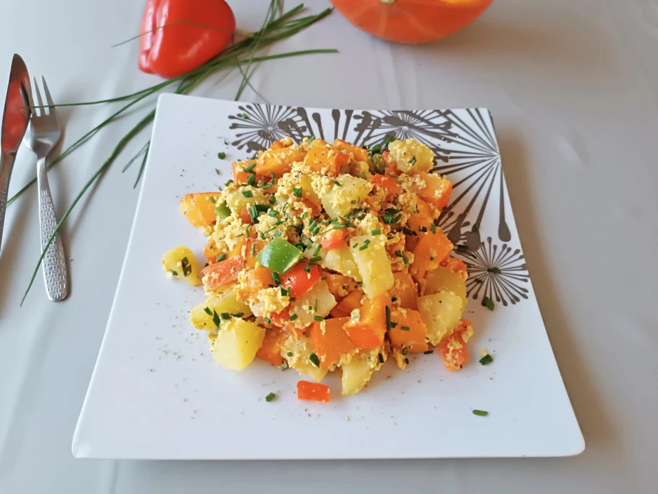 K&uuml;rbis-Paprika-Pfanne