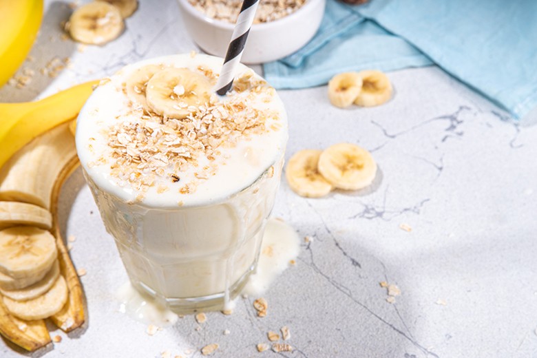 Bananenmilch Fitnessdrink