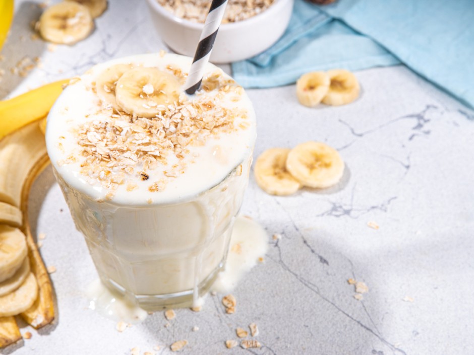 Bananenmilch Fitnessdrink