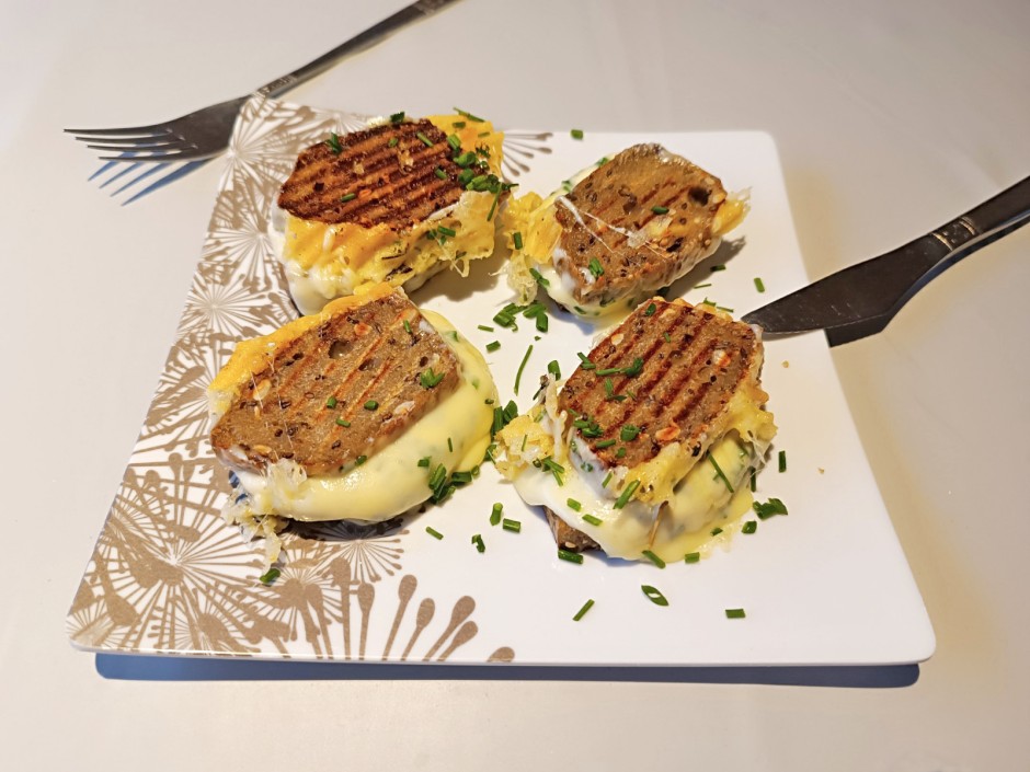 Mini-Schwarzbrot-Toast