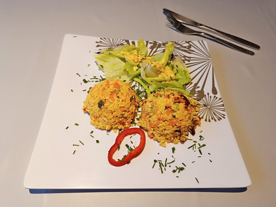 Hirse mit Karotten und Topfen