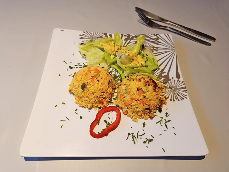 Hirse mit Karotten und Topfen