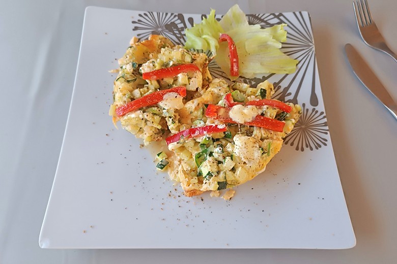 Überbackene Zucchini aus dem Camping-Backofen