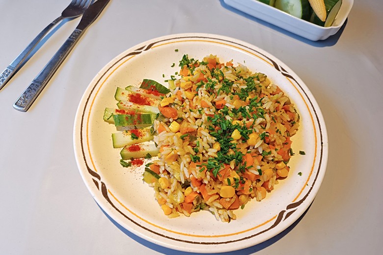 Gemüse-Reis-Pfanne