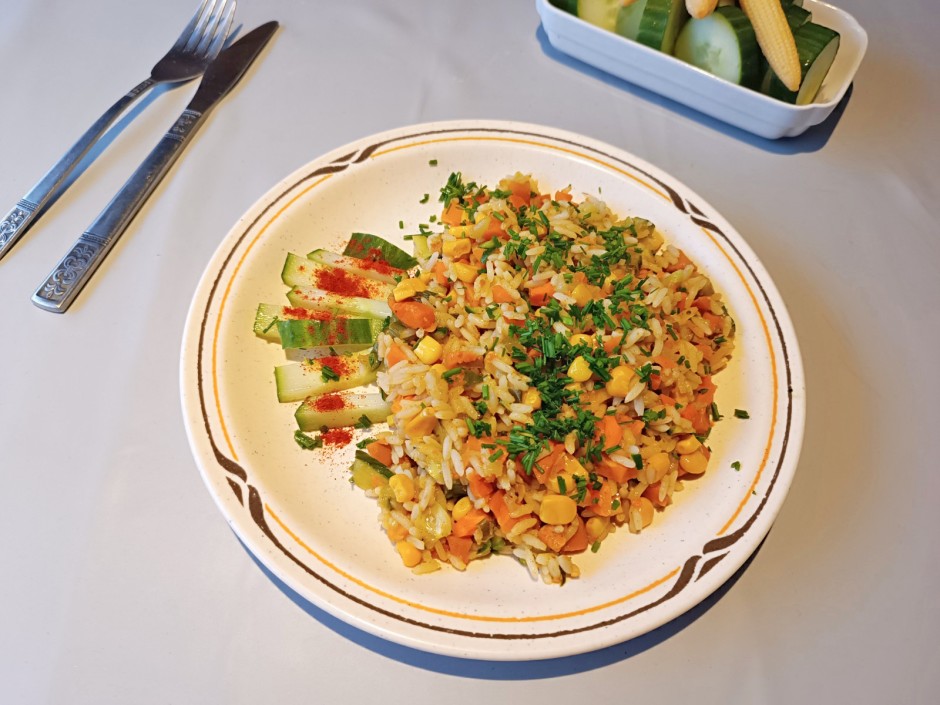 Gemüse-Reis-Pfanne