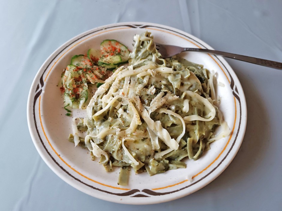 Bärlauch-Bandnudeln mit Pesto