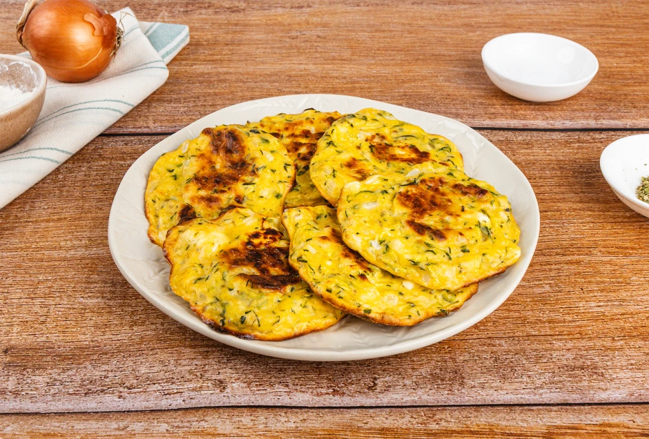 Zucchini - K&auml;se - Taler aus dem Backofen